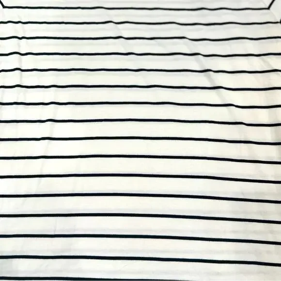 White House Black Market XL Striped Bell Sleeve Blouse with Ribbon Tie - Picture 7 of 11
